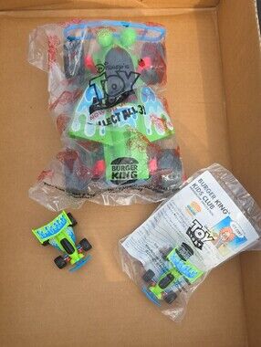 Disney Toy Story Green Racing Cars  Kids Toy - Burger King Promo